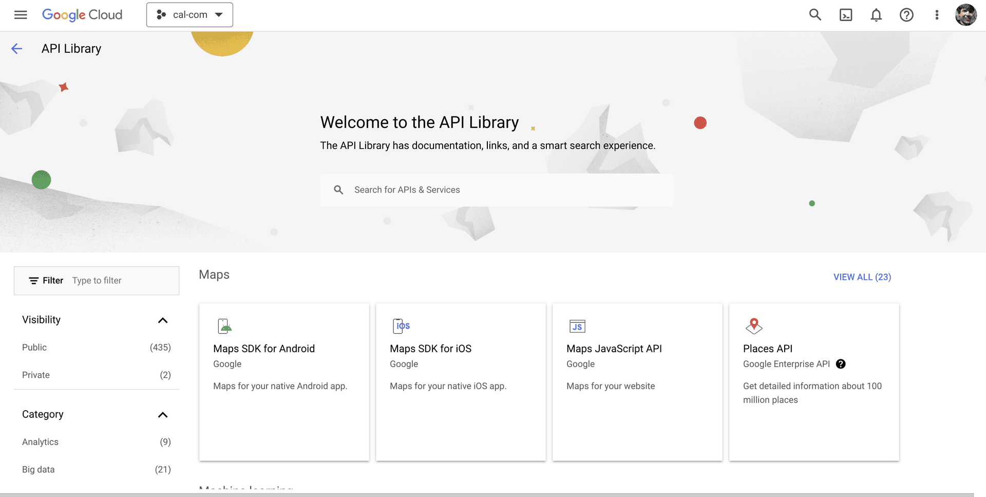 Google API library